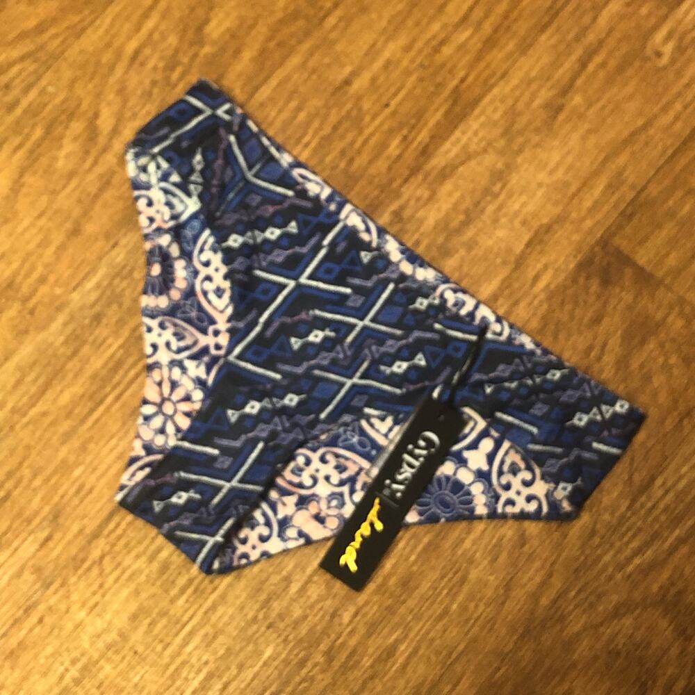 Gypsy 05 Sand Reversible Mosaic Cheeky Swim Bikini Bottom Size XS